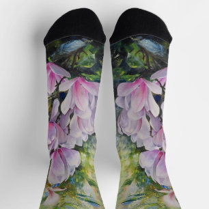 Calcetines Magnolia Serenidad – Arte Floral de Lukian