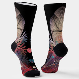 Calcetines Malabarismo Abstracto Fantasía Moderna Arte Fracta