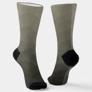 Calcetines Malla geométrica de gradiente militar del ejército
