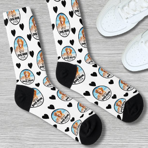Calcetines Mamá de Perro Mascota Lindo Foto Personalizada