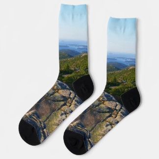 Calcetines Mañana en la cima de la montaña Cadillac en Acadia
