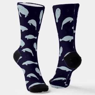 Calcetines Manatees Cute Personalizado