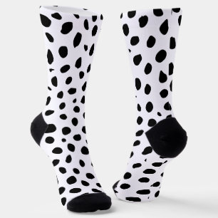 Calcetines Manchas de queso blanco negro