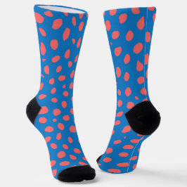 Calcetines Manchas de queso Coral Blue