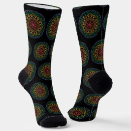 Calcetines Mandala de color arcoiris