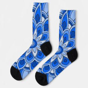 Calcetines Mandala en azul