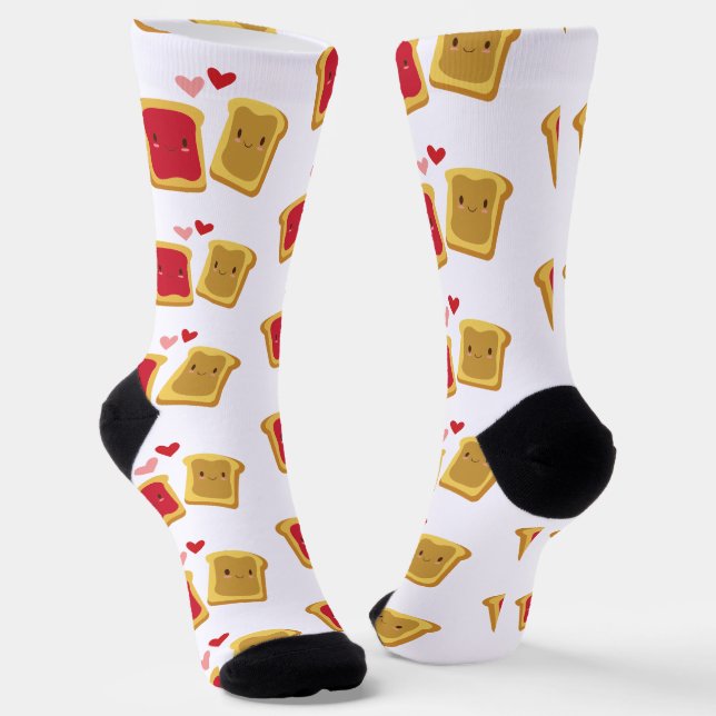 Calcetines Mantequilla de cacahuete y zócalos de patrón de ge (Angular)