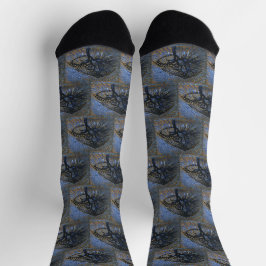 Calcetines Manzano, Versión puntillista de Piet Mondrian