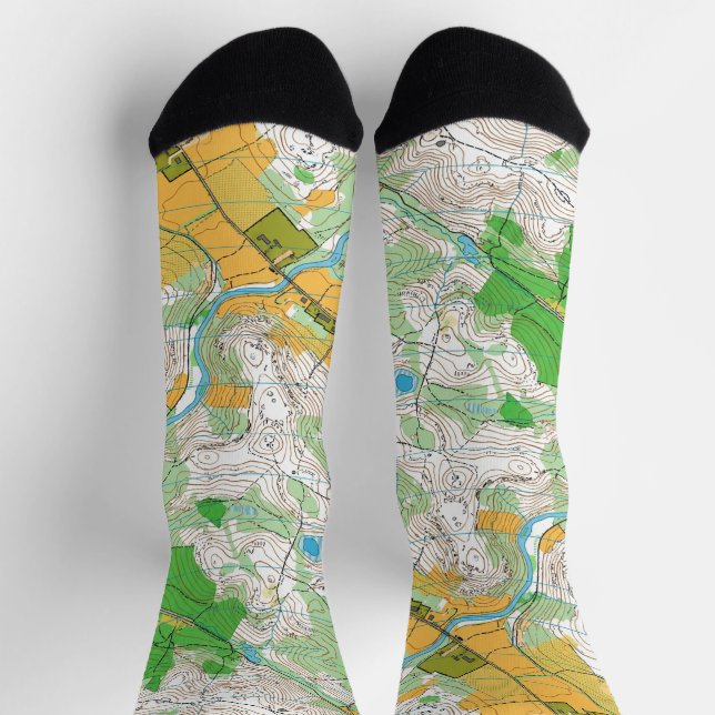 Calcetines - Mapa de orienteering1 (Arriba)
