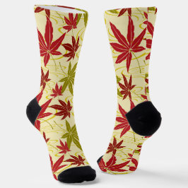 CALCETINES MAPLE LEAF JAPONÉS (CREME)