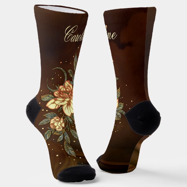 Calcetines Maravillosa y elegante flor. (Angular)