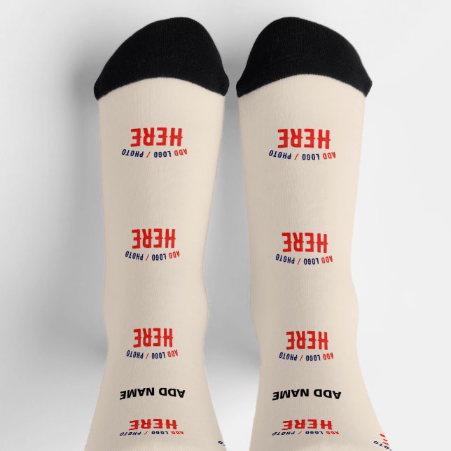 CALCETINES MARCA DE VERIFICACIÓN NATURAL DE PERSONALIZABLE ES (Arriba)