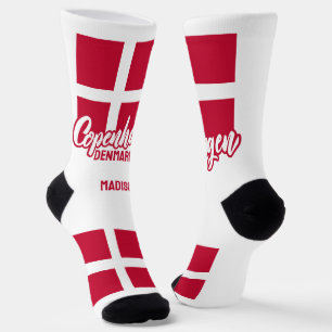 Calcetines Marca Dinamarca de nombre personalizado