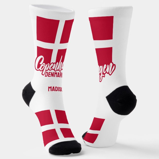 Calcetines Marca Dinamarca de nombre personalizado (Angular)