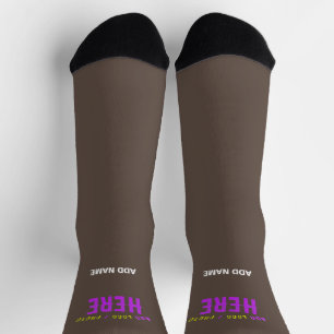 CALCETINES MARCA VERIFICADA DE CAFÉ DE PERSONALIZABLE ESTILO