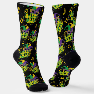 Calcetines Mardi Gras festivo