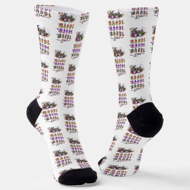 Calcetines Mardi Mardi Gras (Angular)
