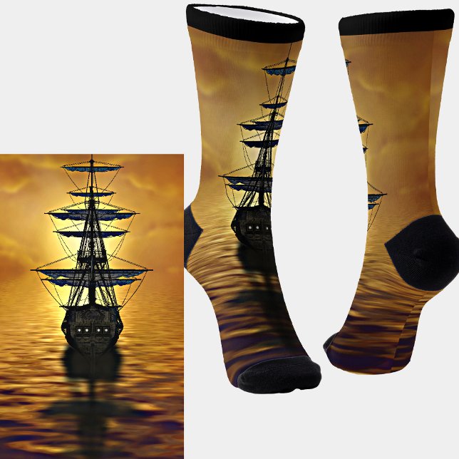 Calcetines Mares de atardecer para barcos de vela y zócalos p (Subido por el creador)