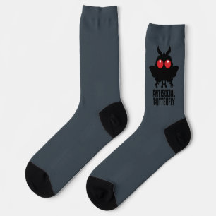 Calcetines Mariposa Antisocial Cryptid Mothman