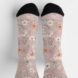 Calcetines Mariposa Floral Boho