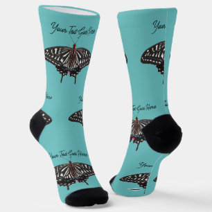 Calcetines Mariposas de zócalos de diseño personalizados