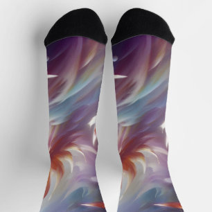 Calcetines Mariposas y flores estilizadas