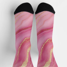 Mármol rosa y dorado elegante
