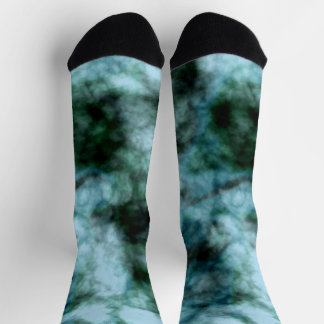 Calcetines Mármol verde azul