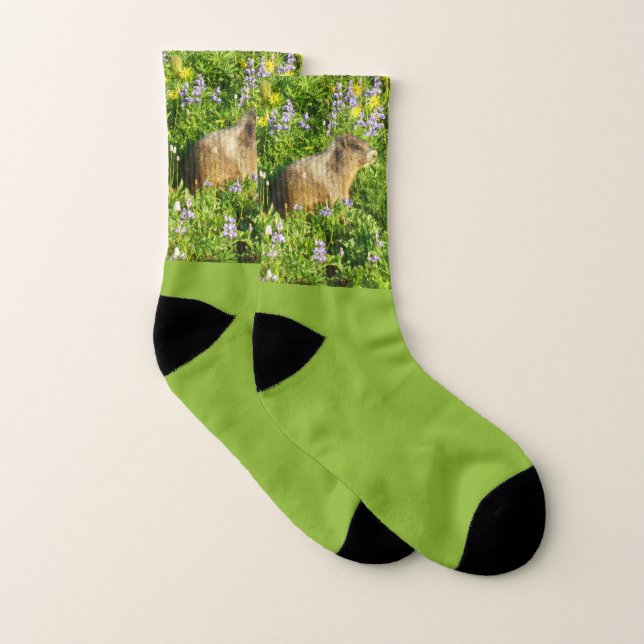 Calcetines Marmot en Mont Rainier Wildflowers (Par)