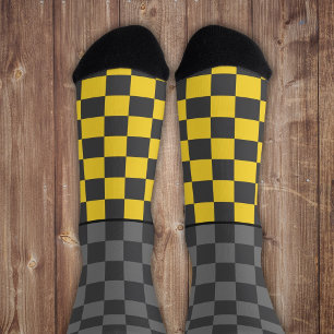 Calcetines Marrón gris negro gris en gris