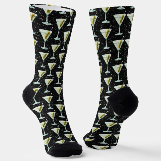 Calcetines Martini Cocktail Pattern (Angular)