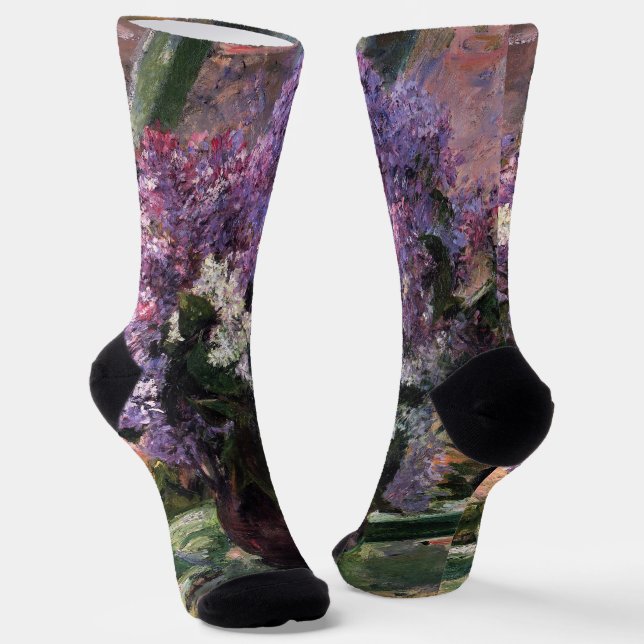 Calcetines Mary Cassatt - Lilacs en una ventana (Angular)