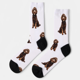Calcetines Mascota de acuarela personalizada