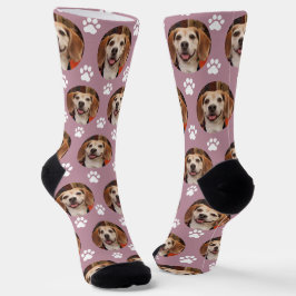 Calcetines Mascota de malva y pintura imprimen perro o gato