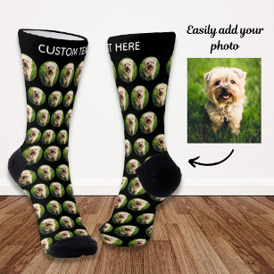 Calcetines Mascota de perro simple Personalizado foto sock de