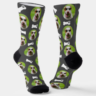 Calcetines Mascota lindo foto y pintura imprimen gato de perr
