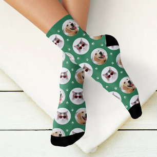 Calcetines Mascota personalizado 2 Imagen de Green Paw Print