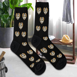 Calcetines Mascota personalizado foto de perro gato moderna p