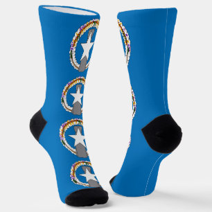 Calcetines masculinos con bandera del norte de Mar