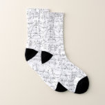 Calcetines Mathematic Lovers, Math Formula, Math Geek<br><div class="desc">The perfect Cute Mathematic Lovers, Math Formula, Math Geek, a pattern gift idea for all men, women & kids who loves Math Equation Seamless fabric! Makes an ideal gift for your mom, dad, sister, brother, aunt, uncle, grandma or grandpa & for your love ones for their Wedding Anniversaries, Birthdays, Summer,...</div>