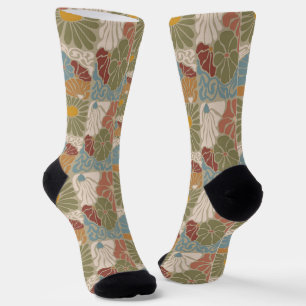 Calcetines Matisse Groovy floral  Art Nouveau 1970s Boho 