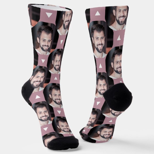 Calcetines Mauve Foto de Novio de Diversión Novia (Angular)