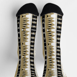 Calcetines Maz Afrofuturista Pattern Gold