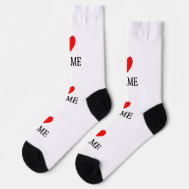 Calcetines Me encanta nombre (personalizable)