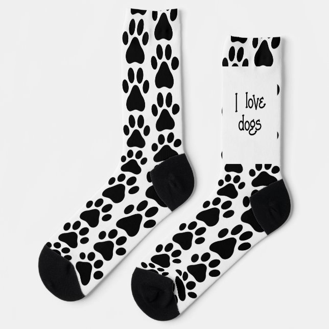 Calcetines Me encantan los perros (Izquierda)