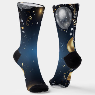Calcetines Medianoche en oro y plata