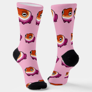 Calcetines Medias Orgullosas de Rana Lesbiana Chonky   WLW Qu