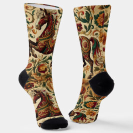 Calcetines medievales de la tripulación de caballo