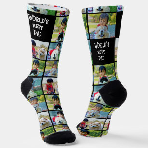 Calcetines Mejor Personalizado de Papá del Mundo 4 Foto