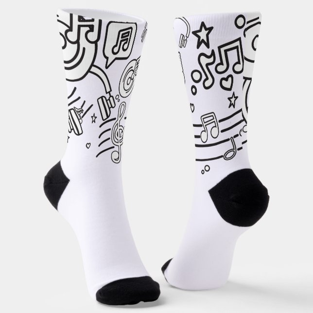 Calcetines Melodía elegante: Socks con temas musicales (Angular)